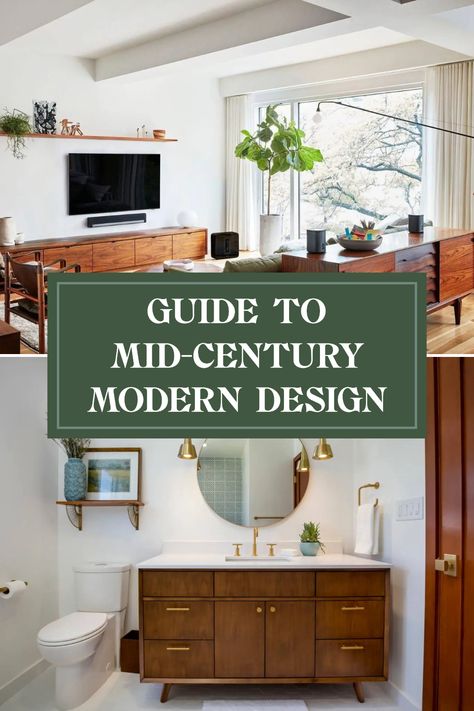 Want to bring timeless elegance into your spaces? Our comprehensive guide to Mid-Century Modern interior design has got you covered! Explore essential tips on style, decor ideas, and architectural influences unique to the Mid-Century aesthetic. You'll discover fascinating insights that will help you channel the warmth and creativity of this famed design style into your home. Elevating interiors, creating tranquil spaces, and striking décor have never been easier. Get inspired, transform your space today! 60 Home Decor Interior Design, Mid Century Modern Home Inspiration, Master Bath Mid Century Modern, Midcentury Modern Style Interior Design, Mid Century Modern Home Decor Ideas, Mid Century Modern Condo Interior Design, Mid Century Feature Wall, Mid Century Modern House Decor, Interior Design Midcentury Modern