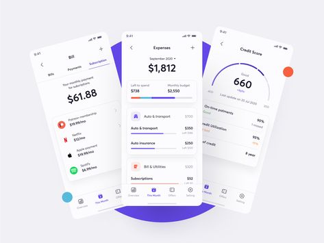 Budgeting app design concept by Khoa. JAK Personal Finance App, Budget App, Finance App, Personal Budget, App Design Inspiration, Mobile App Ui, App Ui Design, Learning Design, Budgeting Finances