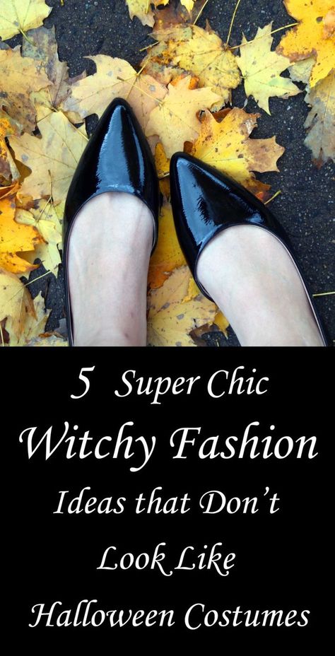 5 Witchy Fashion Trends That Don't Look Like Halloween Costumes - Moody Moons Glam Witch Costume, Modern Witch Fashion Casual, Glam Magick, Witchy Work Outfit, Green Witch Aesthetic Fashion, Witchy Outfits Casual, Witchy Shoes, Modern Witch Outfit, Witch Aesthetic Fashion