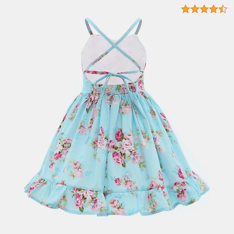 this fancy little girls tea party dress is made from 100% floral cotton fabric, it is soft and light weight for summer, but definitely can’t see through
it is such a fancy party dress that feature stretchy waist on the back for a better fit
sweet heart front neck and ruffle bottom details, this vintage girls sundress suits casual events, birthdays, photo shoot or even weddings, Easter dress up, it almost goes with everything
if you are looking for something special for your little girl, this floral toddler dress would meet y our every imagination, special enough for formal dress, also adorable as casual dress
below knee length, sizing from 1-12 years old, if your girl is taller or muscle, please choose 1-2 size up , for a better fit please measure your girl’s chest& waist, and follow the s