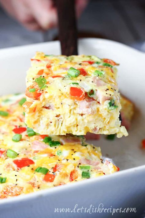 Denver Omelet, Omelette Recipe Easy, Baked Eggs Recipe, Brunch Eggs, Veggie Breakfast, Egg Bake, Easy Holiday Recipes, Ham Cheese, Breakfast Meal Prep