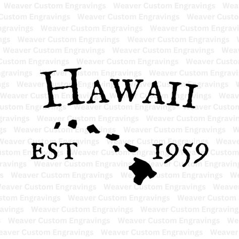 Hawaii Silhouette, Hawaii Drawing, Hawaii Svg, Parking Spot Painting, Hawaiian Designs, State Outline, Island Art, Vector Clipart, Svg Free Files