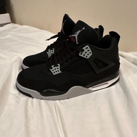 Jordan 4 Retro Black Canvas Size 11 Black Canvas Jordan 4, Canvas Jordan 4, Jordan 4 Retro Black Canvas, Jordan 4 Black, Jordan 4 Retro, Black Canvas, Canvas Size, 5 Star, The Social