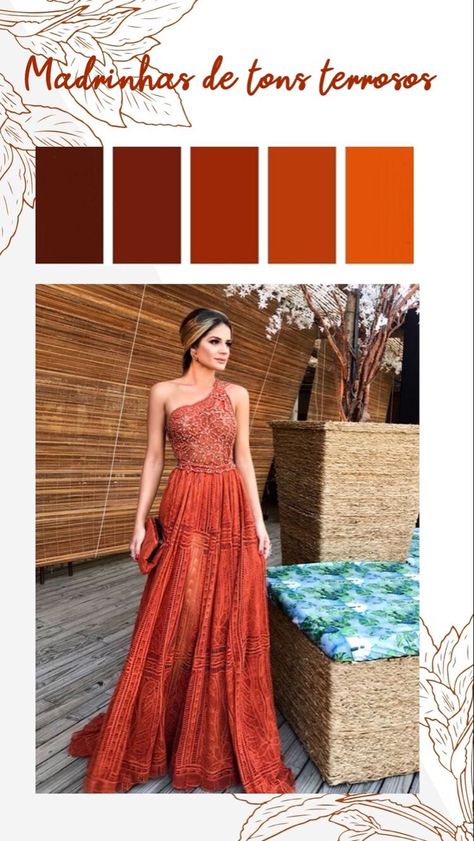 Terracota Bridesmaid Dress, Terracota Dress, Country Wedding Centerpieces, Fall Wedding Bridesmaids, Bridesmaid Dress Colors, Stunning Wedding Dresses, Wedding Inspiration Fall, Wedding Organization, Wedding Color Schemes