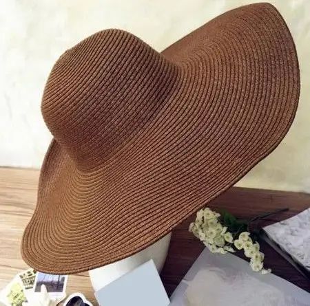 Dream Lifestyle Womens Beach Sun Straw Hat UV Upf50 Travel Foldable Wide Brim Summer UV Hat, Women's, Size: One size, Brown | Google Shopping Beach Hats For Women, Wide Brim Hat Summer, Black Straw Hat, Womens Beach Hat, Floppy Straw Hat, Floppy Beach Hat, Beach Hats, Soft Hats, Summer Cap