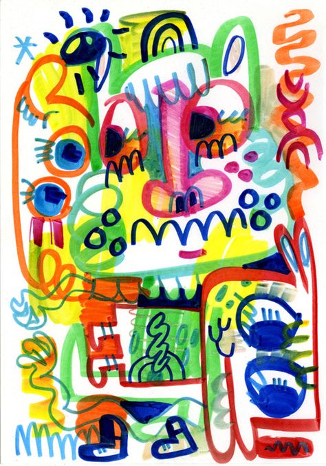 Librarian Aesthetic, Ks3 Art, Jon Burgerman, James Rizzi, Mindfulness Art, Different Kinds Of Art, Graffiti Doodles, Graffiti Illustration, Abstract Face Art