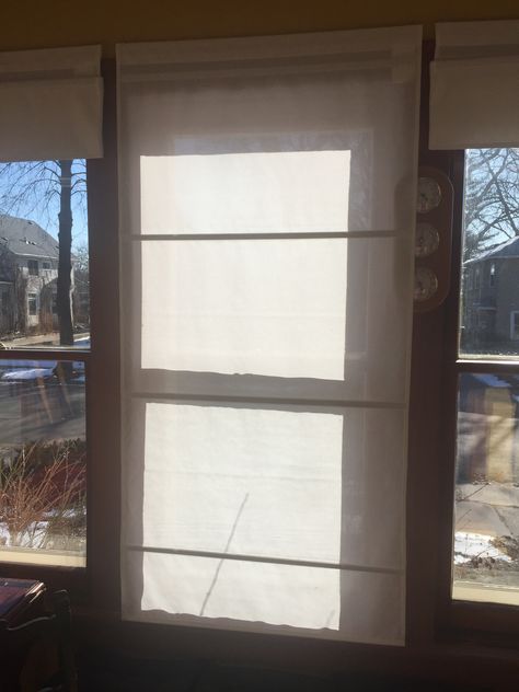 Roman shades added on sunporch (Ikea 32” Ringblomma x 7) Grey Roman Blinds, Patio Images, Patio Pictures, Porch Posts, Sun Porch, Camping Aesthetic, Tiny Apartment, Patio Lighting, Porch Lighting