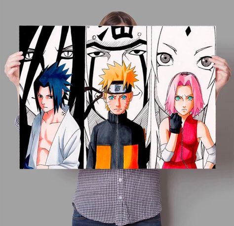 ✨Real Quality Material ✨Waterproof Ink ✨Decoration ✨Canvas Painting Anime Canvas Painting, Naruto Painting, Naruto Sketch Drawing, Naruto Sketch, Best Anime Drawings, Anime Drawing Books, Anime Canvas Art, Canvas Painting Designs, Anime Crafts