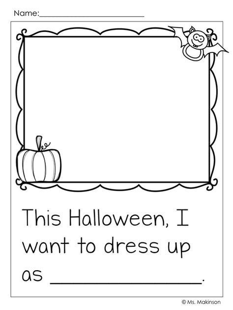 Word Problems Kindergarten, Halloween Writing Prompts, Halloween Literacy, Halloween Math Worksheets, Halloween Kindergarten, Halloween Writing, Halloween Worksheets, Fall Kindergarten, Halloween Classroom