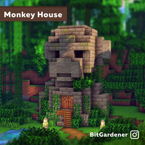 Witches Hut Minecraft, Statue Minecraft, Minecraft Treehouses, Minecraft Town, Minecraft Building Guide, Minecraft Statues, Mc Ideas, Minecraft Tutorials, Minecraft Mansion