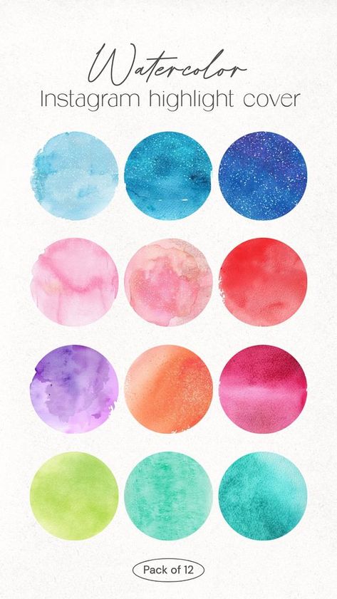 Watercolor Instagram story highlight cover template | free image by rawpixel.com / audi Sketch Instagram Highlight Covers, Instagram Story Highlight Covers, Free Instagram Highlight Covers, Instagram Story Covers, Insta Highlight Cover Colorful, Cover Highlight Instagram, Instagram Highlights Covers, Watercolor Instagram Highlight Covers, Story Highlights Cover