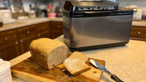 Ezekiel Bread in Bread Machine - 100% Freshly Milled Bread In Bread Machine, Zojirushi Bread Machine, Corn Rice, Ezekiel Bread, Bread Container, Wheat Recipes, Oatmeal Cream Pies, Rice Beans, Wheat Berries