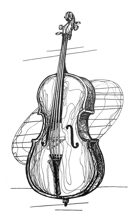 Violin Drawing, Cello Art, Violin Art, Drawing Photo, Stippling Art, Music Drawings, Daily Drawing, Amazing Art Painting, Art Drawings Sketches Simple