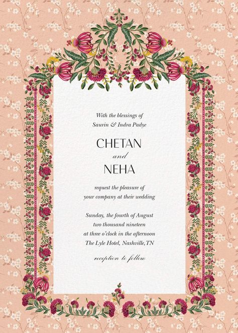 Indian Wedding Invitation, Indian Wedding Invitation Card Design, Indian Wedding Invitation Cards, Indian Wedding Cards, Anita Dongre, Wedding Invitation Card Design, Wedding Invitations Online, Paperless Post, Digital Wedding Invitations