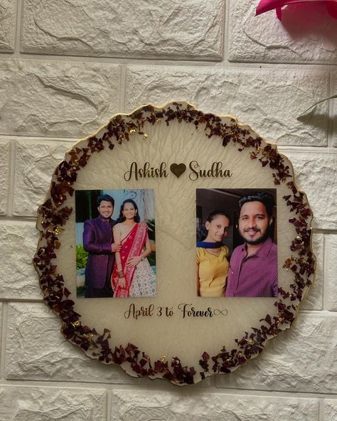 Turning moments into memories ! Special gift for your loves ones 💕 Creating Resin photo frames to hold their precious memories . Size: 10inches #InstaGood #PhotoOfTheDay #Love #Fashion #Beautiful #VarmalaPreservation #WeddingMemories #VarmalaKeepsake #PreserveTheMoment #WeddingTraditions #memoriesinresin Varmala Preservation, Memories Frame, Resin Photo, Memory Frame, Cute Couple Wallpaper, Couple Wallpaper, Precious Memories, Love Fashion, Resin Crafts