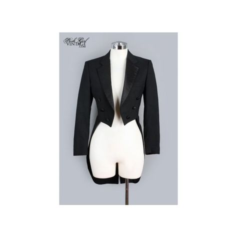 1980's Christian Dior Black Tuxedo Tails Jacket 14 ❤ liked on Polyvore featuring outerwear, jackets, tux jacket, tail tuxedo, christian dior, vintage tuxedo jacket and vintage tuxedo Womens Tuxedo Jacket, Girl Tuxedo, Tuxedo With Tails, Jackets Vintage, Tuxedo Women, Vintage Coats, Tuxedo Dress, Black Tuxedo, Drag Queens