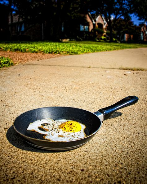 Texas Summer Breakfast. It's so hot that you can fry an egg on the sidewalk. Texas Breakfast, Texas Summer, Texas Baby, Only In Texas, Texas Weather, 100 Plus, Loving Texas, Texas Girl, Texas Style