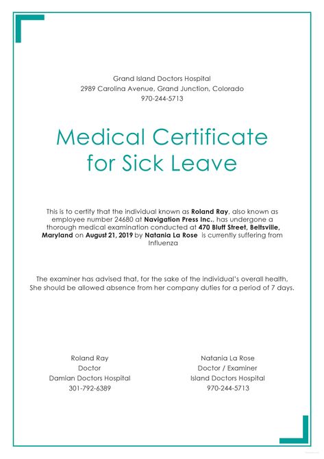 Sample data Medical Certificate For Sick Leave, Fake Medical Certificate, Medical Certificate Template, Portfolio Design Layouts, Leave Template, Medical Certificate, Medical Report, Doctors Note Template, Menue Design