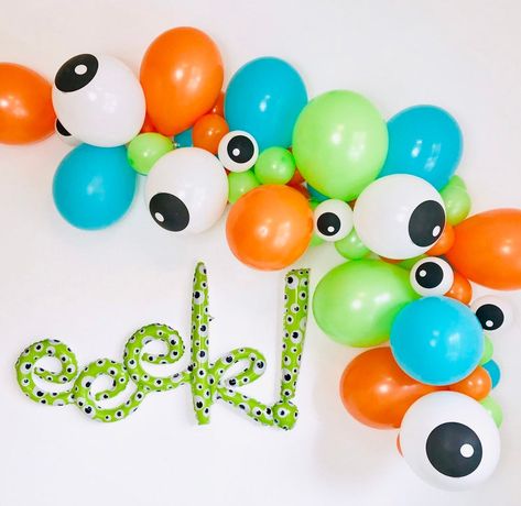 Monster Decor, Monster Balloons, Monster Birthday Cakes, Little Monster Party, Monster First Birthday, Monster Baby Showers, Monster Decorations, Little Monster Birthday, Monster 1st Birthdays