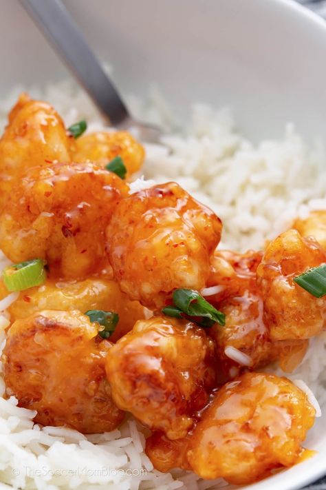 Bang Bang Shrimp is a wildly flavorful dish featuring crispy shrimp tossed in a sweet and spicy sauce. Make this restaurant favorite at home in 30 minutes or less! Bambam Shrimp Recipe, Bang Bang Shrimp Dip, Bam Bam Shrimp, Bang Bang Shrimp Bowl, Bang Bang Shrimp Salad, Bang Bang Shrimp Sauce, Easy Bang Bang Shrimp, Crab Appetizers, Bang Bang Shrimp Tacos