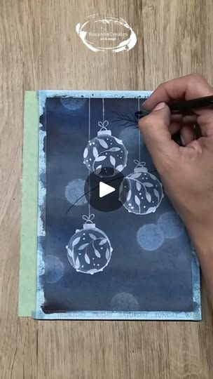 Watercolour Christmas Cards Tutorials, Christmas Watercolor Ideas, Simple Watercolor Paintings, Watercolor Christmas Art, Painted Christmas Cards, Watercolour Cards, Water Paint, Painting Water, Watercolor Beginner