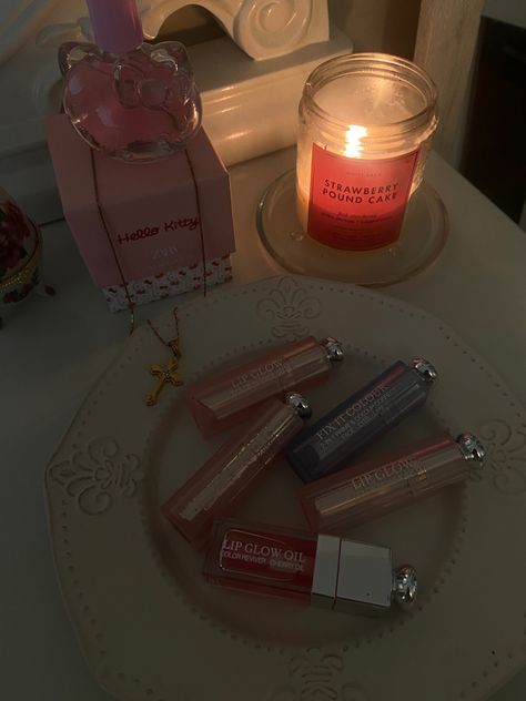 coquette | dollette | dior aesthetic | dior lip glow | zara hello kitty | strawberry pound cake | miss dior Miss Dior Aesthetic, Aesthetic Dior, Hello Kitty Strawberry, Strawberry Pound Cake, Dior Aesthetic, Dior Lip, Dior Lip Glow, Pound Cake With Strawberries, Lip Glow