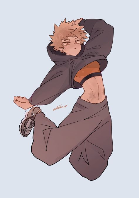 Bakugou Outfit Fanart, Fem Bakugou Fanart, Bakugo As A Girl, Female Bakugou Fanart, Genderbend Bakugou, Trans Bakugou, Mha Mina Fanart, Fem Katsuki, Fem Bakugou