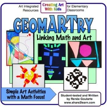 The Ultimate List of Distance Learning Art Projects and Resources for Kids - Ms Artastic Maths Art, Math Terms, Simple Art Activity, Geometry Vocabulary, Geometry Projects, Nautical Classroom, Art Concepts, Art Elements, Art Activity