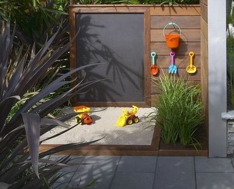 Backyard Wall, Outdoor Kids Play Area, Outdoor Chalkboard, Playground Landscaping, Kids Yard, Backyard Ideas For Small Yards, Small Yard Landscaping, Backyard Trampoline, Diy Playground