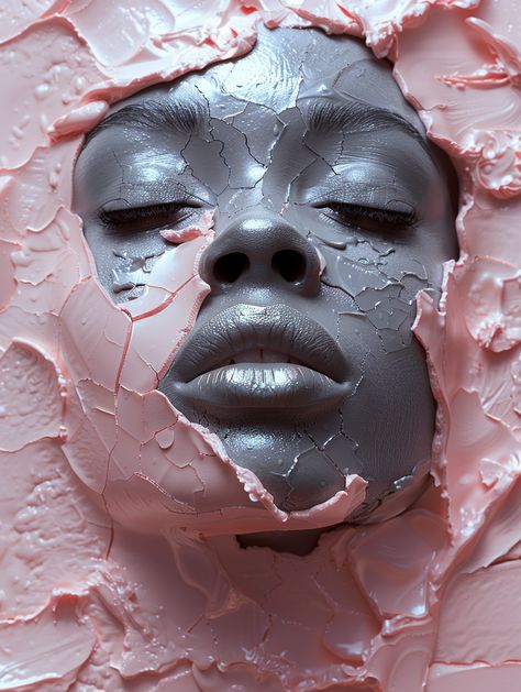 #BlackWoman #Bionic #Ceramic #GlossyClear #FaceSculpture #UltraRealistic #ModernMinimalism #Futuristic #3:4AspectRatio #TheCandie Ceramic Face Sculpture, Clay Background, Futuristic Theme, Sculpture Face, Inspirational Digital Art, Face Sculpture, Ceramic Face, Minimalism Style, Clear Face