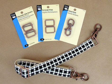 How to Make Adjustable Straps | Sew4Home Diy Purse Strap, Diy Bag Strap, Sling Bag Pattern, Diy Luggage, Adjustable Bag Strap, More Flexible, Canvas Totes, Tote Bags Sewing, Bag Designs