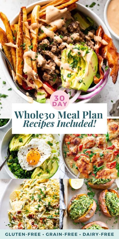 If you’re doing the January Whole30, you can use this Whole30 meal plan to get you through since I’ve included all meals: recipes for breakfast, lunch and dinner, side dishes and recommendations for sauces – both store bought and homemade. While 30 Meal Plan, Whole 30 Camping Meals, Whole 30 Menu Plan Week 1, Whole 30 Meal Plan Week 1, Whole 30 Diet Plan Menu 30 Day, Whole 30 Quick Breakfast, 30 Day Paleo Meal Plan, Whole 30 Meal Prep, January Whole30