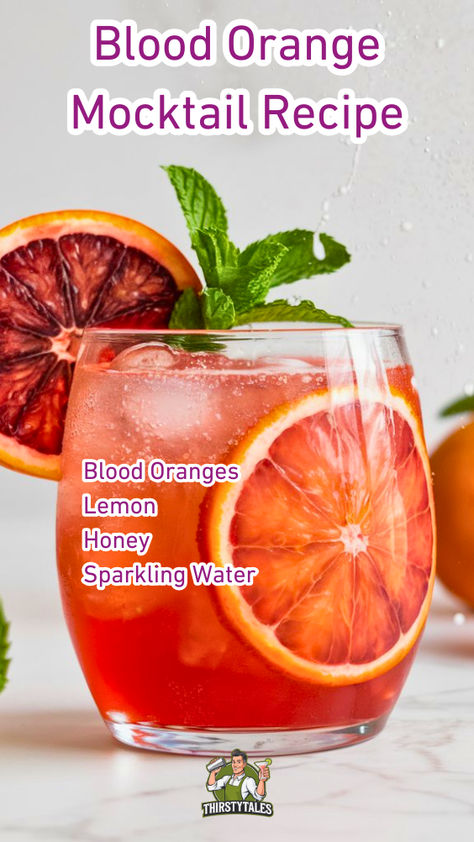 "Discover the ultimate Blood Orange Mocktail Recipe, a refreshing 
non-alcoholic drink perfect for any occasion! This Citrus Blood Orange 
Mocktail combines sweet and tangy flavors, making it a delightful Blood 
Orange Cocktail Alternative. Enjoy a festive Blood Orange Mocktail that’s 
easy to make and sure to impress. Perfect for gatherings or a cozy night 
in, this Blood Orange Drink Recipe is a must-try for anyone seeking a 
delicious, non-alcoholic beverage!" Orange Mocktails Non Alcoholic, Blood Orange Mocktail Recipes, Blood Orange Drink, Blood Orange Mocktail, Glowing Drinks, Orange Mocktail Recipes, Orange Mocktail, Drinks Mocktail, Cosmopolitan Drink