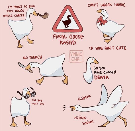 Duck Memes, Untitled Goose Game, Goose Game, Funny Duck, Funny Animal Jokes, Cute Doodle Art, Very Funny Pictures, Cute Little Drawings, Animal Jokes