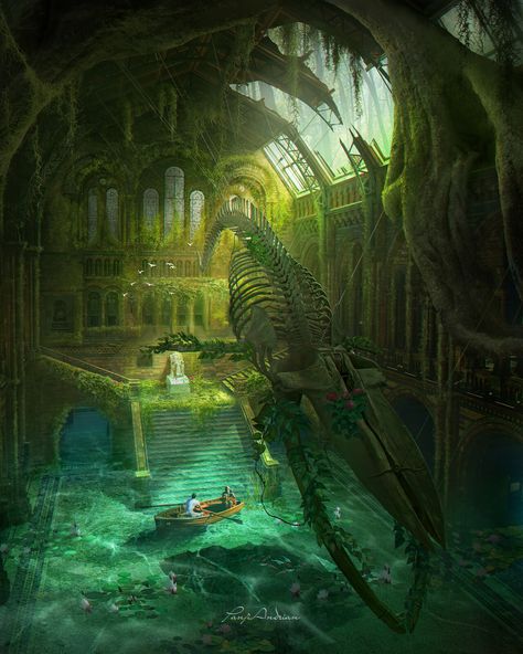 Fantasy Place, Futurisme Retro, Underwater City, My Fantasy World, Landscape Concept, Fantasy Forest, Fantasy City, Fantasy Setting, Fantasy Places