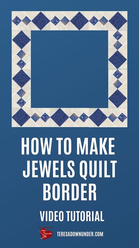 Triangle Borders For Quilts, Small Quilt Border Ideas, Round Robin Quilt Borders, Borders Quilt Ideas, Pieced Backs For Quilts, Diamond Quilt Border Patterns, Star Quilt Borders Ideas, Scrap Borders For Quilts, Free Quilt Border Patterns