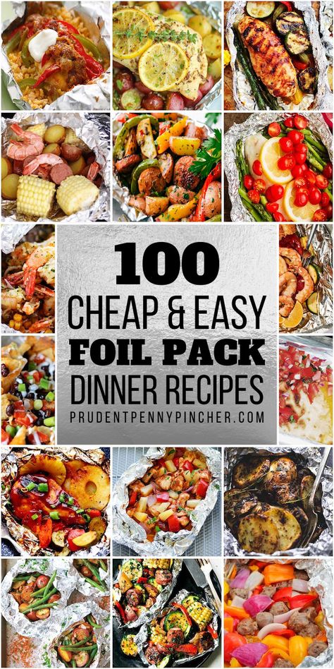 Have an easy, mess-free meal with these foil pack dinner recipes. Whether you are looking for foil packets for the oven or for the grill, there are plenty of cheap and easy foil packet meals to choose from. Healthy Foil Packets For The Grill, Grilling Packets Foil, Grilled Camping Meals, Hobo Packs On Grill, Easy Foil Packet Meals Grill, Grill Foil Packet Meals Chicken, Grilled Packets Foil, Easy Hobo Dinners Foil Packets, Quick Meals On The Grill