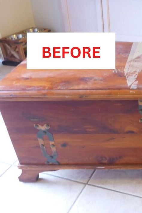 Chest Makeover Diy Furniture, Chest Upcycle, Goodwill Furniture, Chest Makeover, Recycling Crafts, Upcycling Projects, Diy Dresser, Furniture Rehab, Vintage Chest