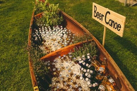 Beer Canoe, Funny Vine, Cotswolds Wedding, Outdoor Fall Wedding, Practical Wedding, Future Wedding Plans, Wedding Drink, Lake Wedding, Cute Wedding Ideas