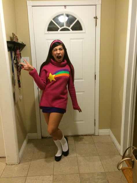 Mabel Pines Inspired Outfits, Mabel Gravity Falls Costume, Mabel Halloween Costume, Dipper Pines Costume, Mabel Costume, Mabel Pines Costume, Mabel Pines Outfits, Mabel Cosplay, Mabel Pines Cosplay