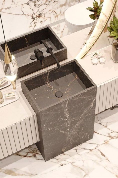 Commercial Vanity Design, Designer Wash Basins, Luxury Bathroom Vanity Design, Sink Ideas Bathroom, Bathroom Sink Backsplash Ideas, Sink Backsplash Ideas, Sink Bathroom Design, Luxury Washroom Design, Bathroom Sink Backsplash