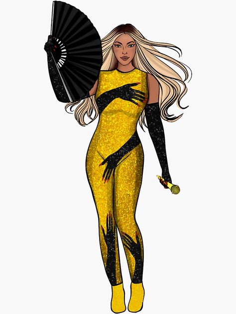 Beyonce Art, Beyonce Photoshoot, Folk Lore, Beyonce Fans, Queen Bee Beyonce, Queen Bey, Fashion Illustration Dresses, Queen Bees, Sticker Art