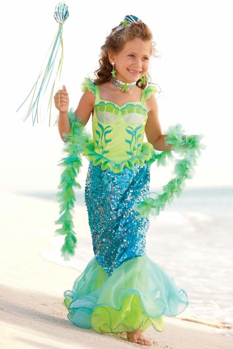 Blue Fairytale Mermaid Costume for Girls: #Chasingfireflies $39.97 Mermaid Dress For Kids, Mermaid Dress Girls, Sea Creature Costume, Girls Mermaid Costume, Mermaid Girls, Mermaid Costumes, Fairy Tale Costumes, Girls Costumes, Chasing Fireflies