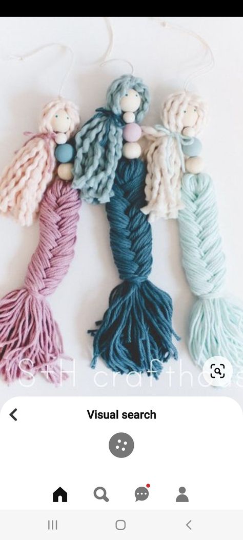 Yarn Mermaid Dolls How To Make, Mermaid Macrame, Mermaid Diy Crafts, Diy Macrame Projects, Diy Backpack Pattern, Mermaid Braid, Mermaid Crafts, Mermaid Diy, Mermaid Parties