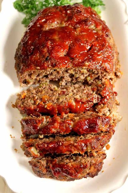 Gourmet Meatloaf, Brown Sugar Meatloaf, Classic Meatloaf, Scrumptious Food, Best Meatloaf, Turkey Meatloaf, Meatloaf Recipe, Think Food, Meal Recipes