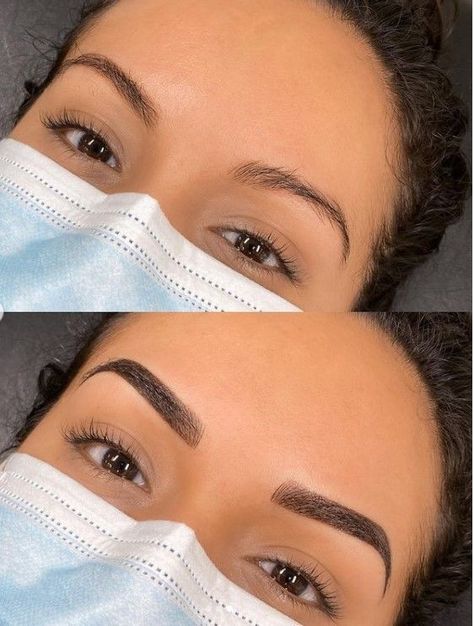 Mirco Blading Eyebrow, Microshading Eyebrows, Mircoblading Eyebrows, Eyebrows Goals, Ombre Brows, Ombre Eyebrows, Eyebrows Microblading, Eyebrow Design, Beauty Eyebrow