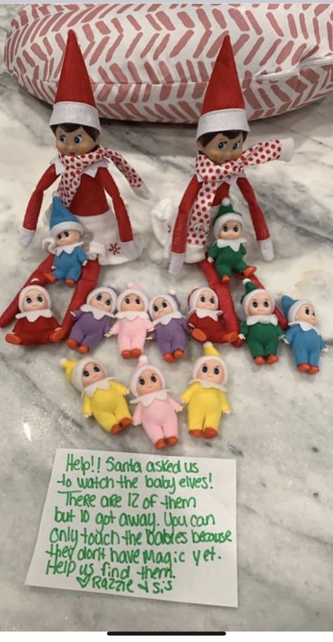 El On The Shelf Ideas, Elf Babies Ideas, Elf On The Shelf Babies Ideas, Elf On The Shelf Baby Ideas, New Elf On The Shelf Ideas 2023, Elf On The Shelf 2023, Easy Elf On The Shelf Ideas, Elf Ideas Easy Funny, Elf Things