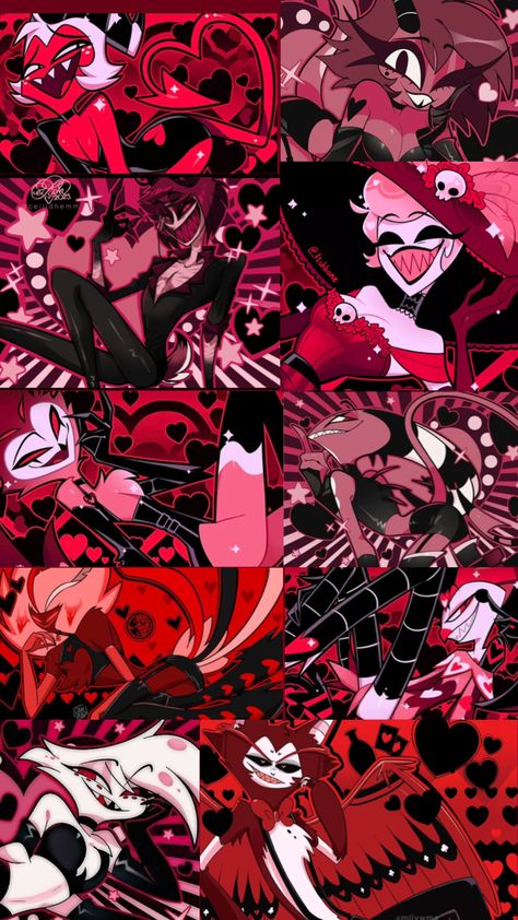 Valentines wallpaper Hazbin hotel/helluva boss❤️ Lauren + Core + Aesthetic, Helluva Boss Wallpaper, Hazbin Hotel Wallpaper, Hazbin Hotel And Helluva Boss, Hazbin Hotel Helluva Boss, Hotel Wallpaper, Boss Wallpaper, Hotel Trivago, Monster Hotel