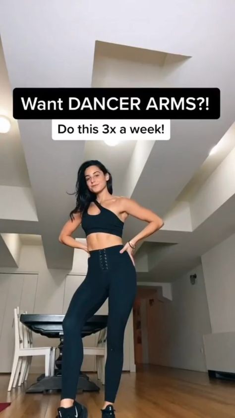 sculptworld on Instagram: Follow 👉 @bikinibodyobsessed for the best nutrition, mindset and fitness tips! Want to slim and tone your arms? Try these exercises and… Dancer Workout Routine, Dancer Arms, Fitness Before After, Tone Your Arms, Fitness Home, Dancer Workout, Body Workout Plan, Weight Workout Plan, Gym Workout For Beginners