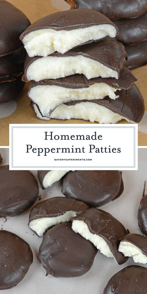 Peppermint Patties Recipe, Peppermint Patty Recipe, Homemade Peppermint Patties, Patty Recipe, Fabulous Desserts, Peppermint Recipes, York Peppermint Patty, Chocolate Candy Recipes, Peppermint Patty